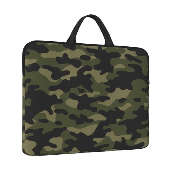 Laptop Sleeve Bag For Women Men 14inch Waterproof Durable Protective Computer Carrying Cover Handle Laptop Case Bag Military Green Camouflage