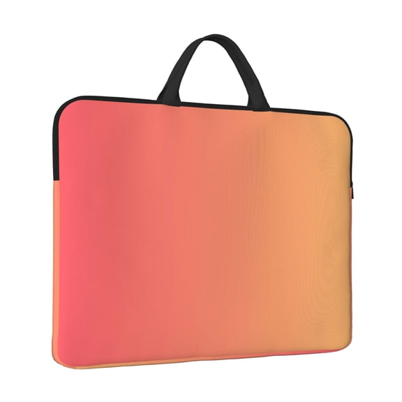 Laptop Sleeve Bag For Women Men 14inch Waterproof Durable Protective Computer Carrying Cover Handle Laptop Case Bag Orange Gradient