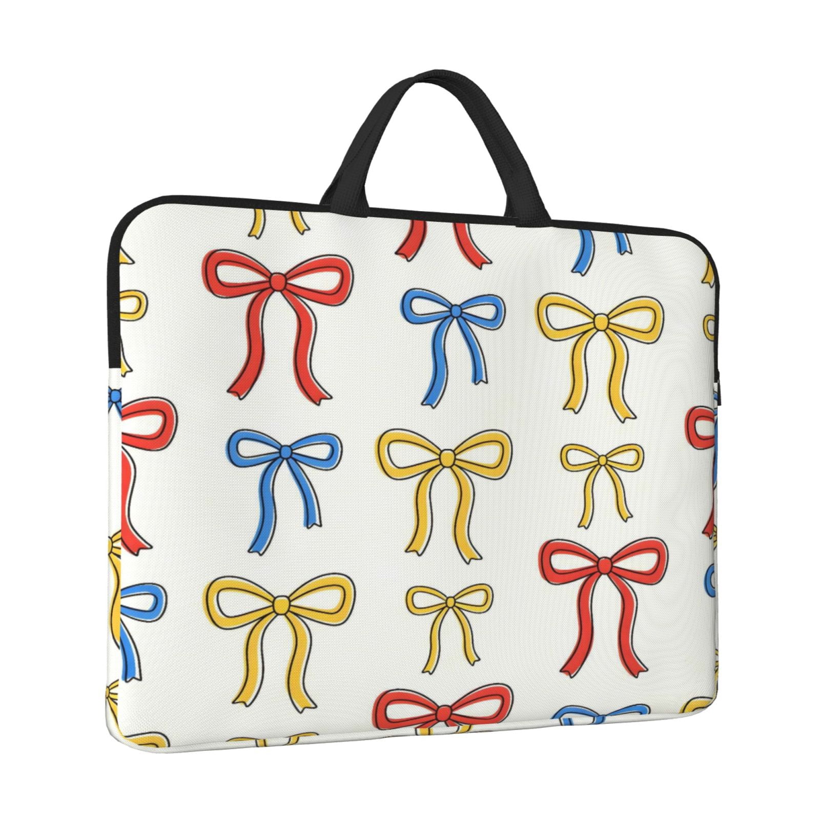 Laptop Sleeve Bag For Women Men 14inch Waterproof Durable Protective Computer Carrying Cover Handle Laptop Case Bag Red Blue Yellow Thin Bows