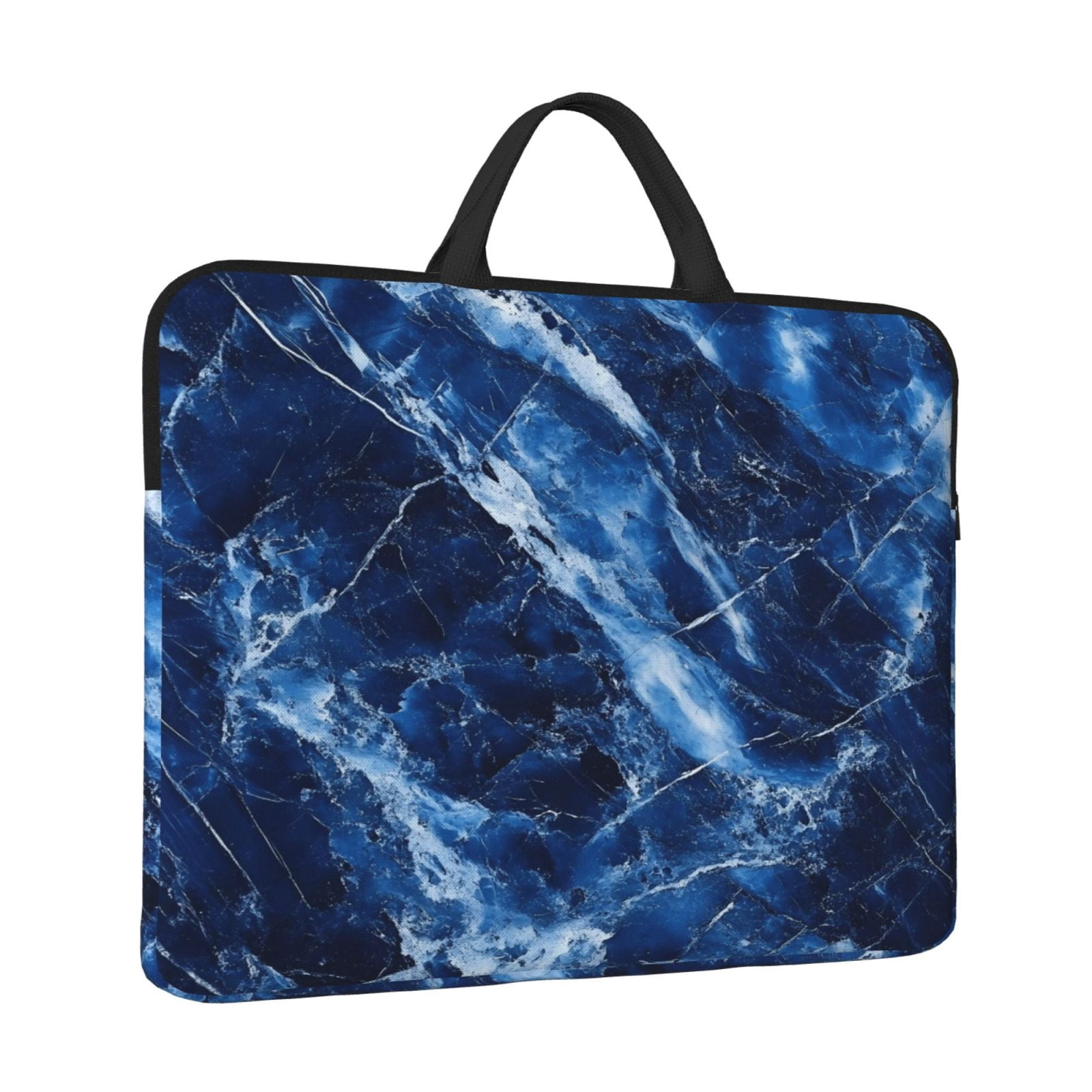 Laptop Sleeve Bag For Women Men 14inch Waterproof Durable Protective Computer Carrying Cover Handle Laptop Case Bag Royalblue Marble_1