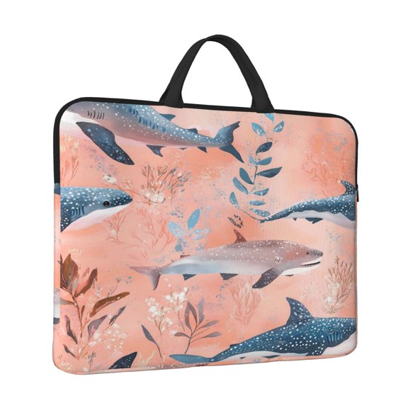 Laptop Sleeve Bag For Women Men 14inch Waterproof Durable Protective Computer Carrying Cover Handle Laptop Case Bag Shark (12)