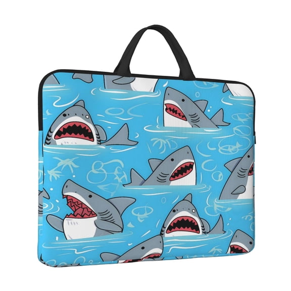 Laptop Sleeve Bag For Women Men 14inch Waterproof Durable Protective Computer Carrying Cover Handle Laptop Case Bag Shark (13)