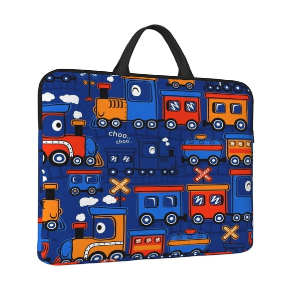 Laptop Sleeve Bag For Women Men 14inch Waterproof Durable Protective Computer Carrying Cover Handle Laptop Case Bag Train