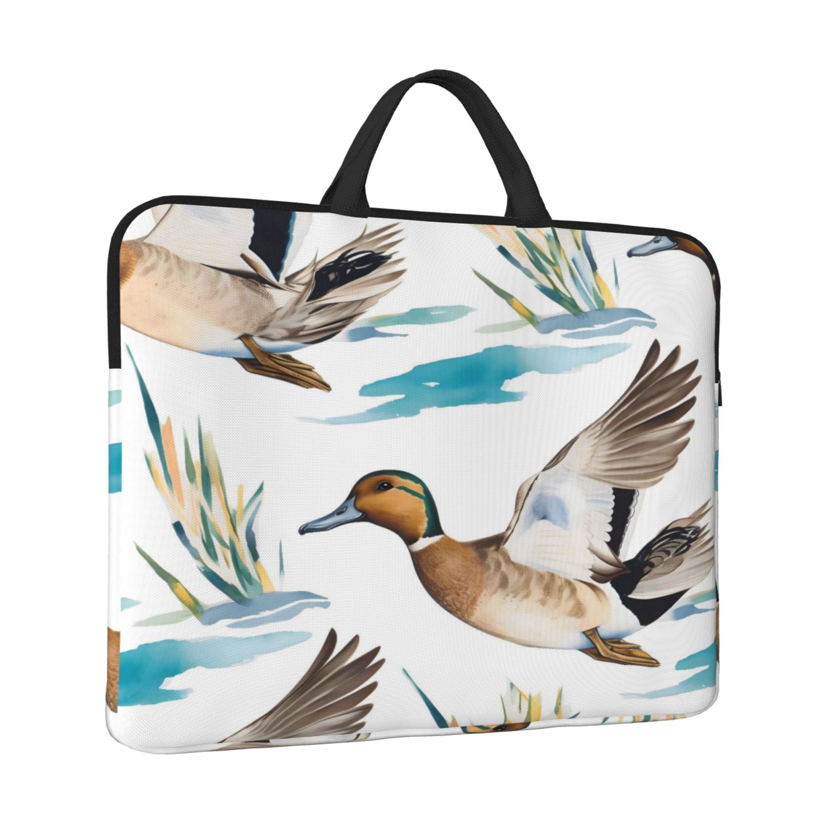 Laptop Sleeve Bag For Women Men 14inch Waterproof Durable Protective Computer Carrying Cover Handle Laptop Case Bag Water Duck