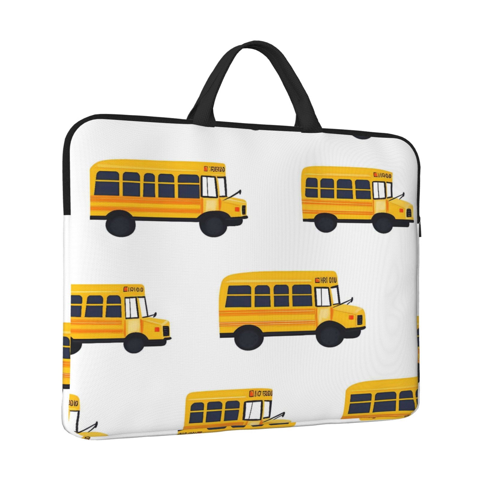 Laptop Sleeve Bag For Women Men 14inch Waterproof Durable Protective Computer Carrying Cover Handle Laptop Case Bag Yellow Bus