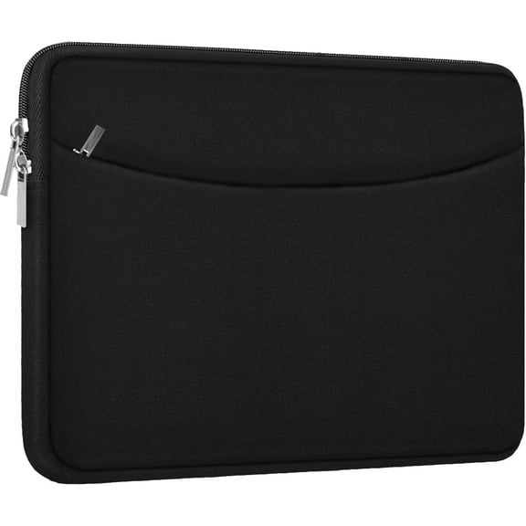 Laptop Sleeve Case 14 inch, Shockproof Protective Cover Briefcase Carrying Computer Bag with Accessory Pocket Portable for 14" MacBook, HP, Dell, , Acer, Black