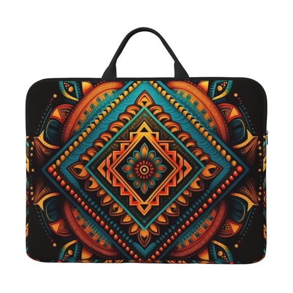 Laptop Sleeve Case Bag Protective Carrying Case with Handle for 14 inch Laptop, Indian Tribal Ethnic Native