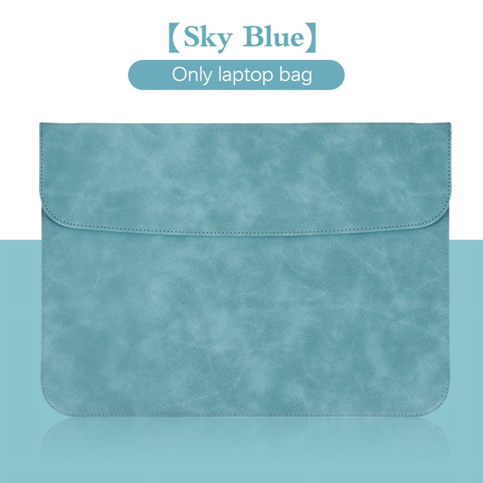 Allinside 13-14 Inch Laptop Sleeve – PU Leather Envelope Case For MacBook Air/Pro, Dark Green, Slim & Water-Resistant
