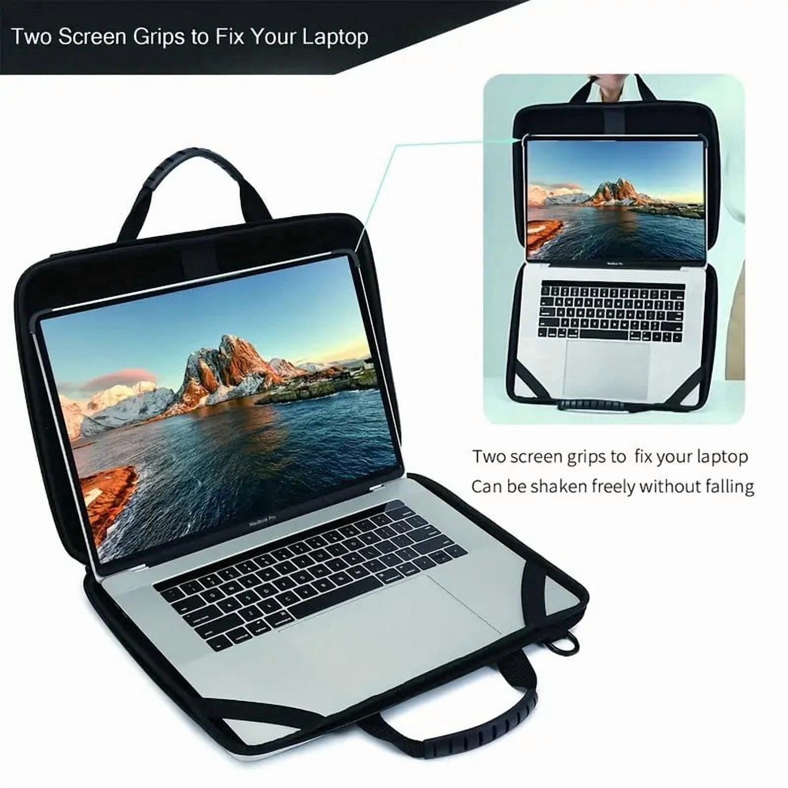 Laptop Sleeve Shoulder Bag Shockproof Computer Bag Waterproof EVA Protective Carrying Case