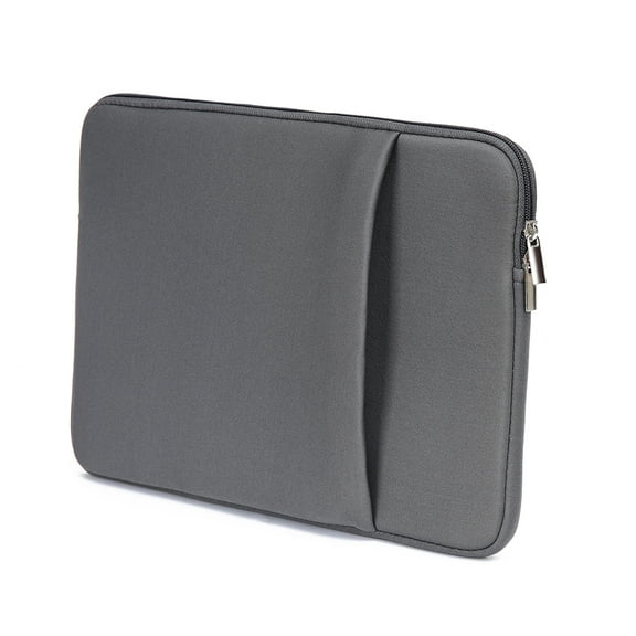 Laptop Sleeve Yabuy B2015 Laptop Sleeve Soft Zipper Pouch 17'' Laptop Bag Replacement for MacBook Air Ultrabook Laptop Grey