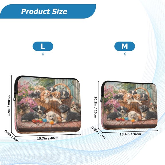 YAZAOO Laptop Sleeves Simplicity Creative Pattern Slim and Light YAZAOO Laptop Bag Style No.395632475