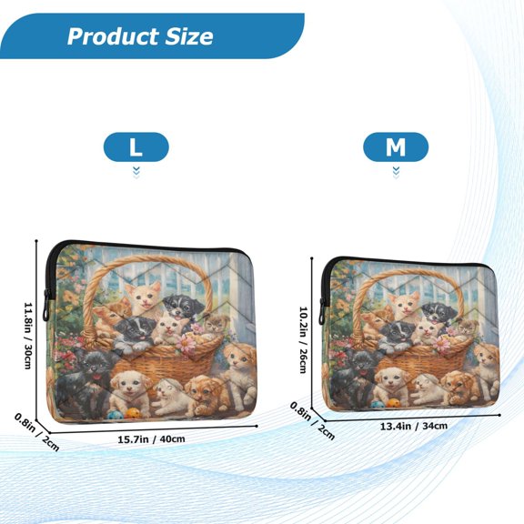 YAZAOO Laptop Sleeves Simplicity Creative Pattern Slim and Light YAZAOO Laptop Bag Style No.395632297