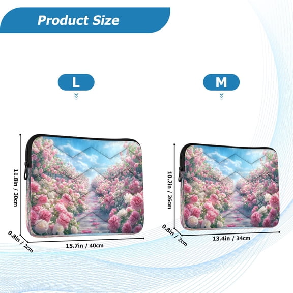 YAZAOO Laptop Sleeves Simplicity Creative Pattern Slim and Light YAZAOO Laptop Bag Style No.395616395