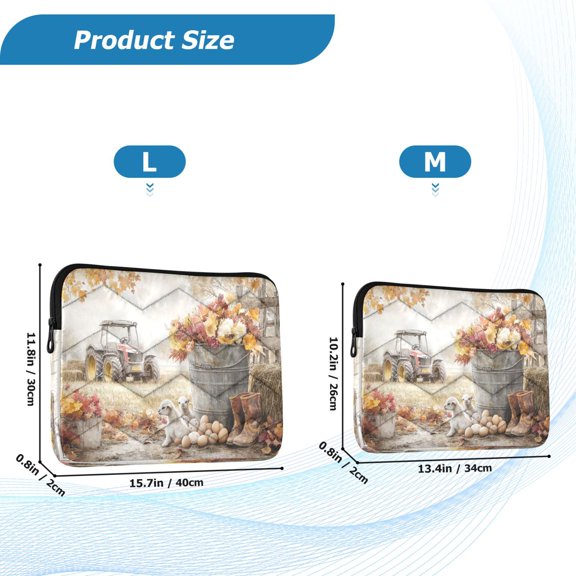 YAZAOO Laptop Sleeves Simplicity Creative Pattern Slim and Light YAZAOO Laptop Bag Style No.395621246