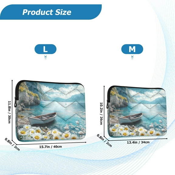 YAZAOO Laptop Sleeves Simplicity Creative Pattern Slim and Light YAZAOO Laptop Bag Style No.395613770