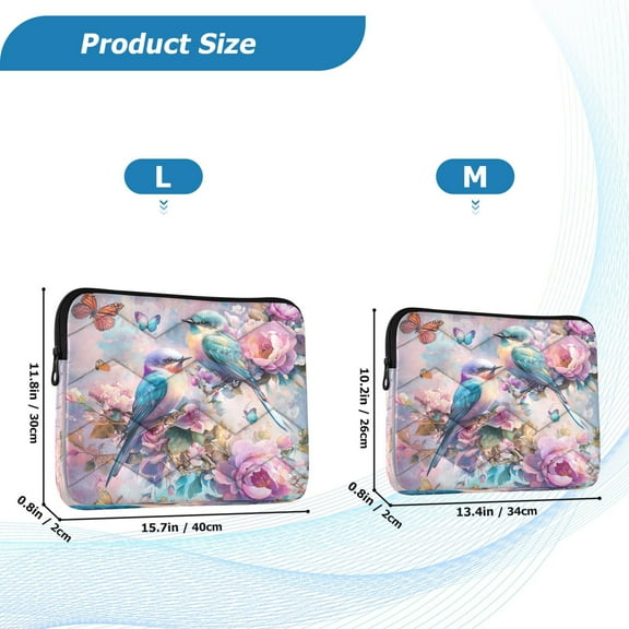 YAZAOO Laptop Sleeves Simplicity Creative Pattern Slim and Light YAZAOO Laptop Bag Style No.395602310