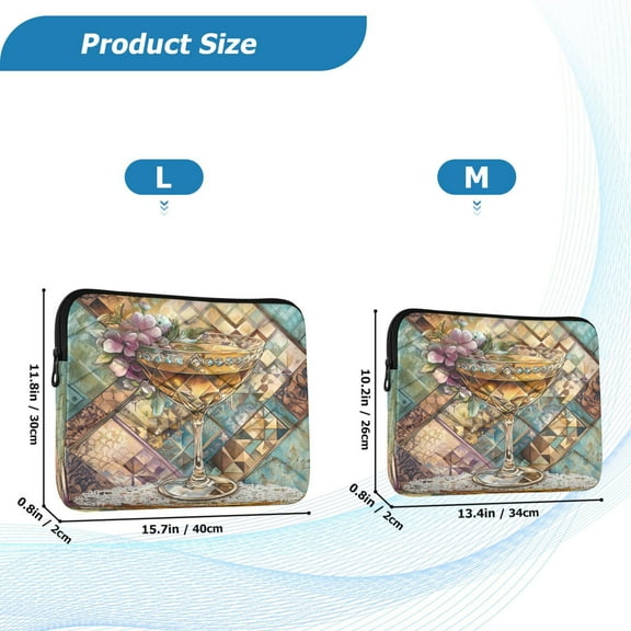 YAZAOO Laptop Sleeves Simplicity Creative Pattern Slim and Light YAZAOO Laptop Bag Style No.395620784