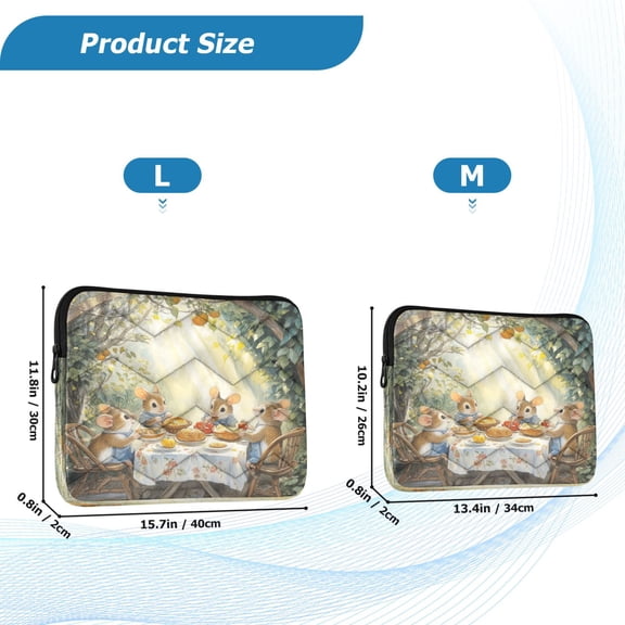 YAZAOO Laptop Sleeves Simplicity Creative Pattern Slim and Light YAZAOO Laptop Bag Style No.395637058