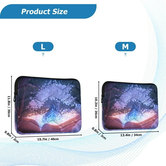 YAZAOO Laptop Sleeves Simplicity Creative Pattern Slim and Light YAZAOO Laptop Bag Style No.395606521