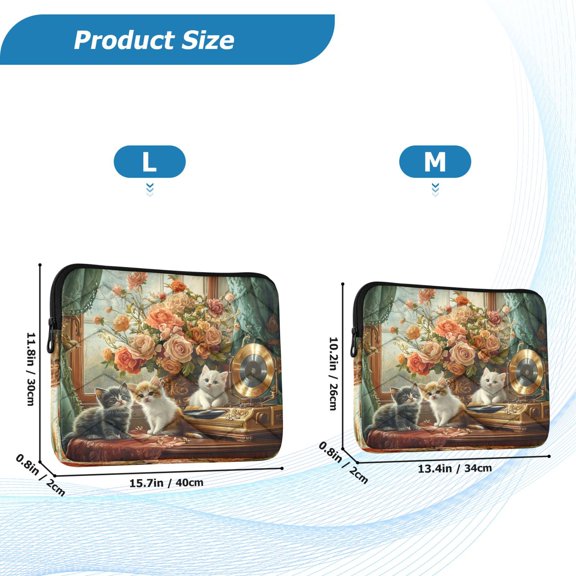 YAZAOO Laptop Sleeves Simplicity Creative Pattern Slim and Light YAZAOO Laptop Bag Style No.395623219