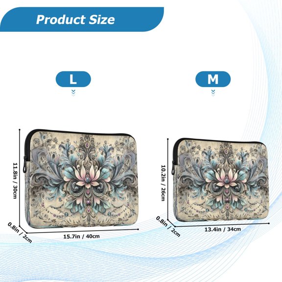 YAZAOO Laptop Sleeves Simplicity Creative Pattern Slim and Light YAZAOO Laptop Bag Style No.395611600