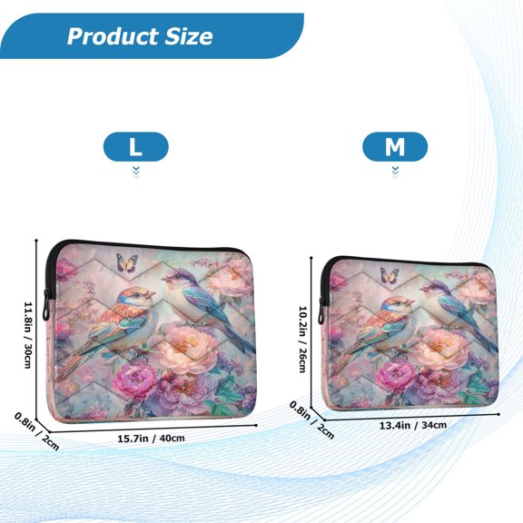 YAZAOO Laptop Sleeves Simplicity Creative Pattern Slim and Light YAZAOO Laptop Bag Style No.395602372