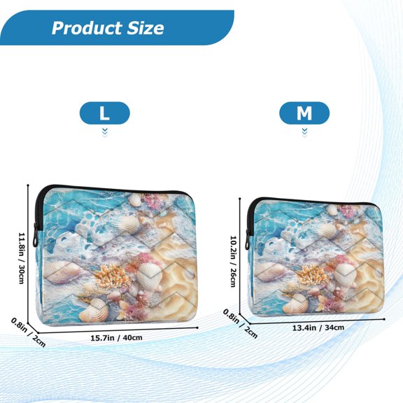 YAZAOO Laptop Sleeves Simplicity Creative Pattern Slim and Light YAZAOO Laptop Bag Style No.395600222