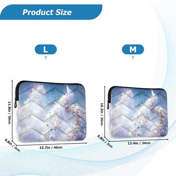 YAZAOO Laptop Sleeves Simplicity Creative Pattern Slim and Light YAZAOO Laptop Bag Style No.395647727