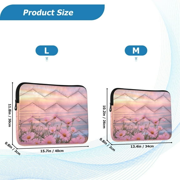 YAZAOO Laptop Sleeves Simplicity Creative Pattern Slim and Light YAZAOO Laptop Bag Style No.395647180