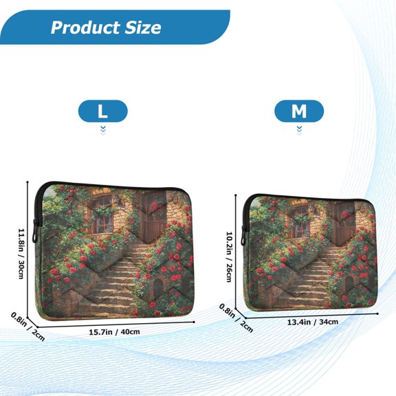 YAZAOO Laptop Sleeves Simplicity Creative Pattern Slim and Light YAZAOO Laptop Bag Style No.395627621