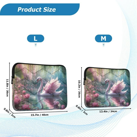 YAZAOO Laptop Sleeves Simplicity Creative Pattern Slim and Light YAZAOO Laptop Bag Style No.395609325