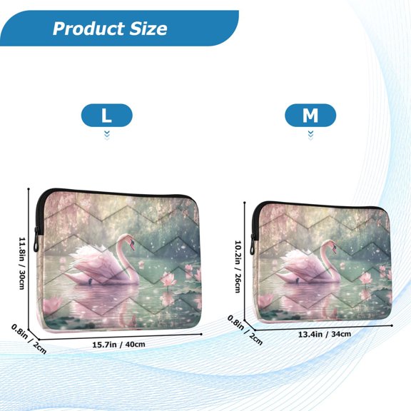 YAZAOO Laptop Sleeves Simplicity Creative Pattern Slim and Light YAZAOO Laptop Bag Style No.395609388