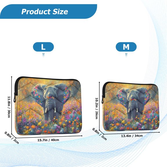 YAZAOO Laptop Sleeves Simplicity Creative Pattern Slim and Light YAZAOO Laptop Bag Style No.395608005