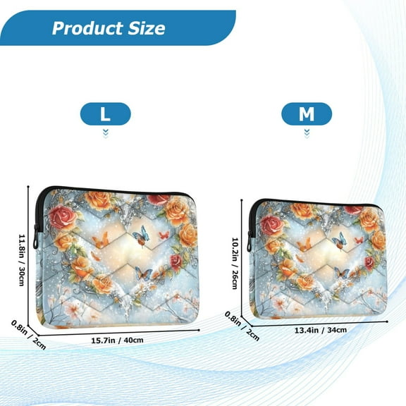 YAZAOO Laptop Sleeves Simplicity Creative Pattern Slim and Light YAZAOO Laptop Bag Style No.395639582