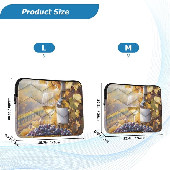 YAZAOO Laptop Sleeves Simplicity Creative Pattern Slim and Light YAZAOO Laptop Bag Style No.395638189