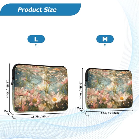 YAZAOO Laptop Sleeves Simplicity Creative Pattern Slim and Light YAZAOO Laptop Bag Style No.395615797