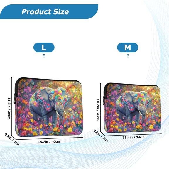 YAZAOO Laptop Sleeves Simplicity Creative Pattern Slim and Light YAZAOO Laptop Bag Style No.395607931