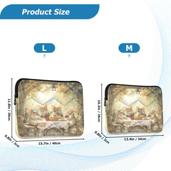 YAZAOO Laptop Sleeves Simplicity Creative Pattern Slim and Light YAZAOO Laptop Bag Style No.395636918