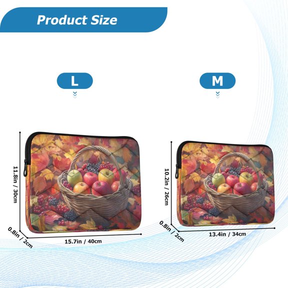 YAZAOO Laptop Sleeves Simplicity Creative Pattern Slim and Light YAZAOO Laptop Bag Style No.395612087