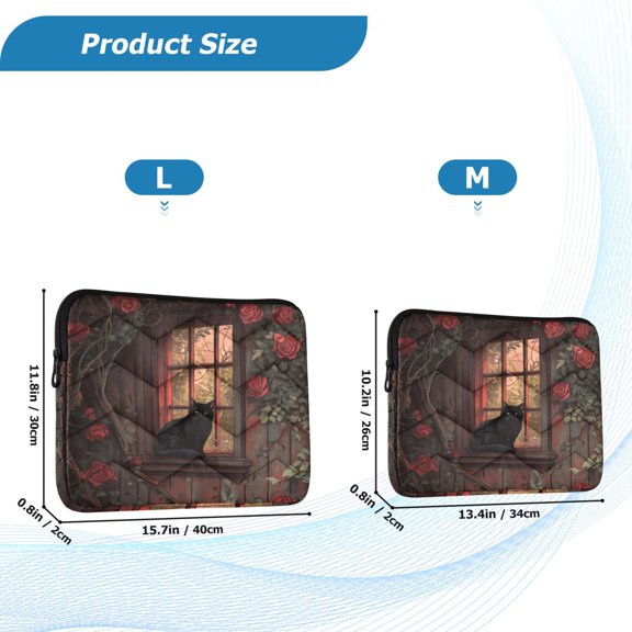 YAZAOO Laptop Sleeves Simplicity Creative Pattern Slim and Light YAZAOO Laptop Bag Style No.395636610