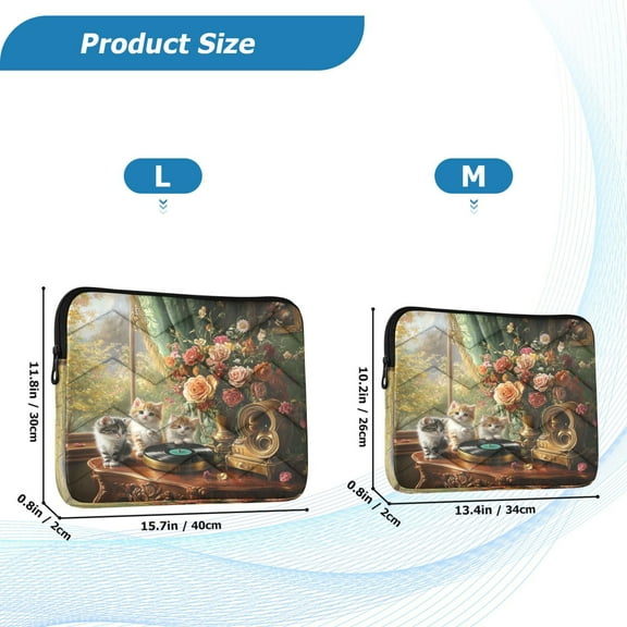 YAZAOO Laptop Sleeves Simplicity Creative Pattern Slim and Light YAZAOO Laptop Bag Style No.395622860