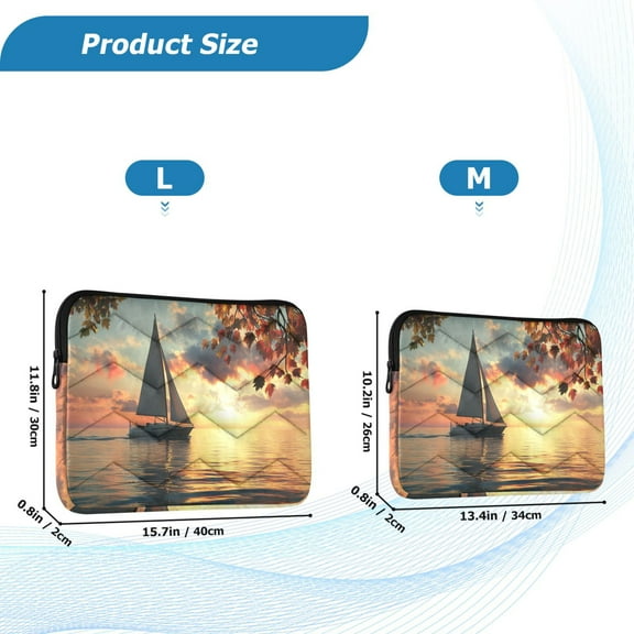 YAZAOO Laptop Sleeves Simplicity Creative Pattern Slim and Light YAZAOO Laptop Bag Style No.395643318