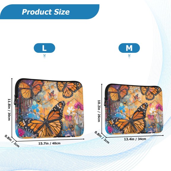 YAZAOO Laptop Sleeves Simplicity Creative Pattern Slim and Light YAZAOO Laptop Bag Style No.395646497