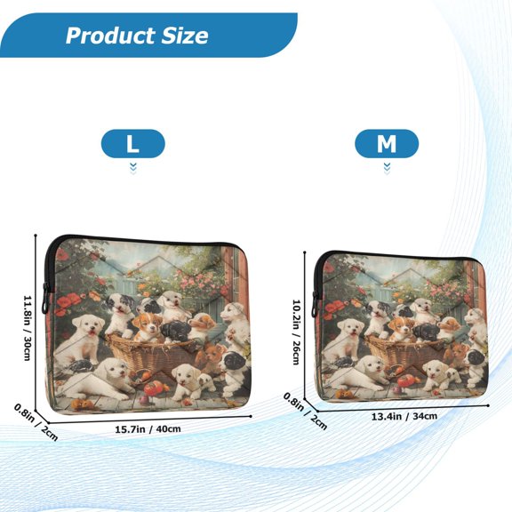 YAZAOO Laptop Sleeves Simplicity Creative Pattern Slim and Light YAZAOO Laptop Bag Style No.395632253