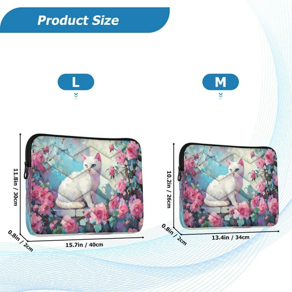 YAZAOO Laptop Sleeves Simplicity Creative Pattern Slim and Light YAZAOO Laptop Bag Style No.395608918