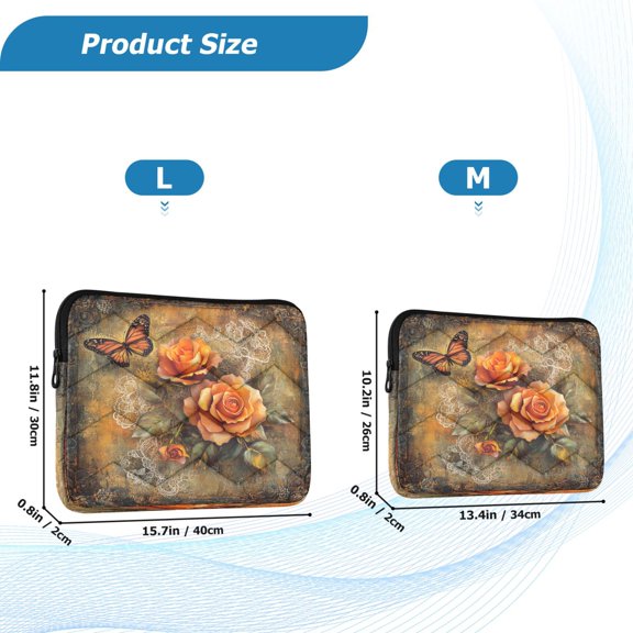 YAZAOO Laptop Sleeves Simplicity Creative Pattern Slim and Light YAZAOO Laptop Bag Style No.395633339