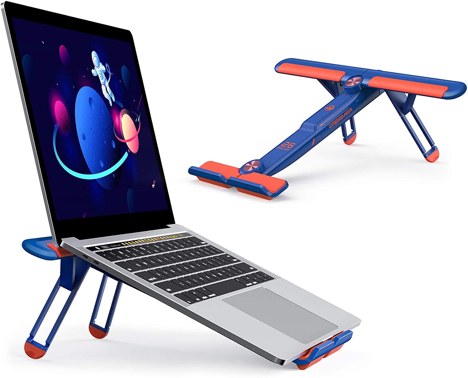 Laptop Stand, Height-adjustable Laptop Stand, Suitable For Laptops Up To  15.6-inches, Ergonomic Portable Laptop Riser, Suitable For 2 Enhanced Cpu  Fan