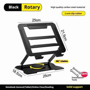 Laptop Stand, Adjustable Computer Stand with 360 Swivel Base, Ergonomic Foldable Laptop Adapter Stand, Compatible with All MacBook Pro/Air, Laptop up to 17 Inches
