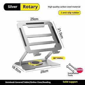 Laptop Stand, Adjustable Computer Stand with 360° Swivel Base, Ergonomic Foldable Laptop Adapter Stand, Compatible with All MacBook Pro/ Air, Laptop up to 17 inches