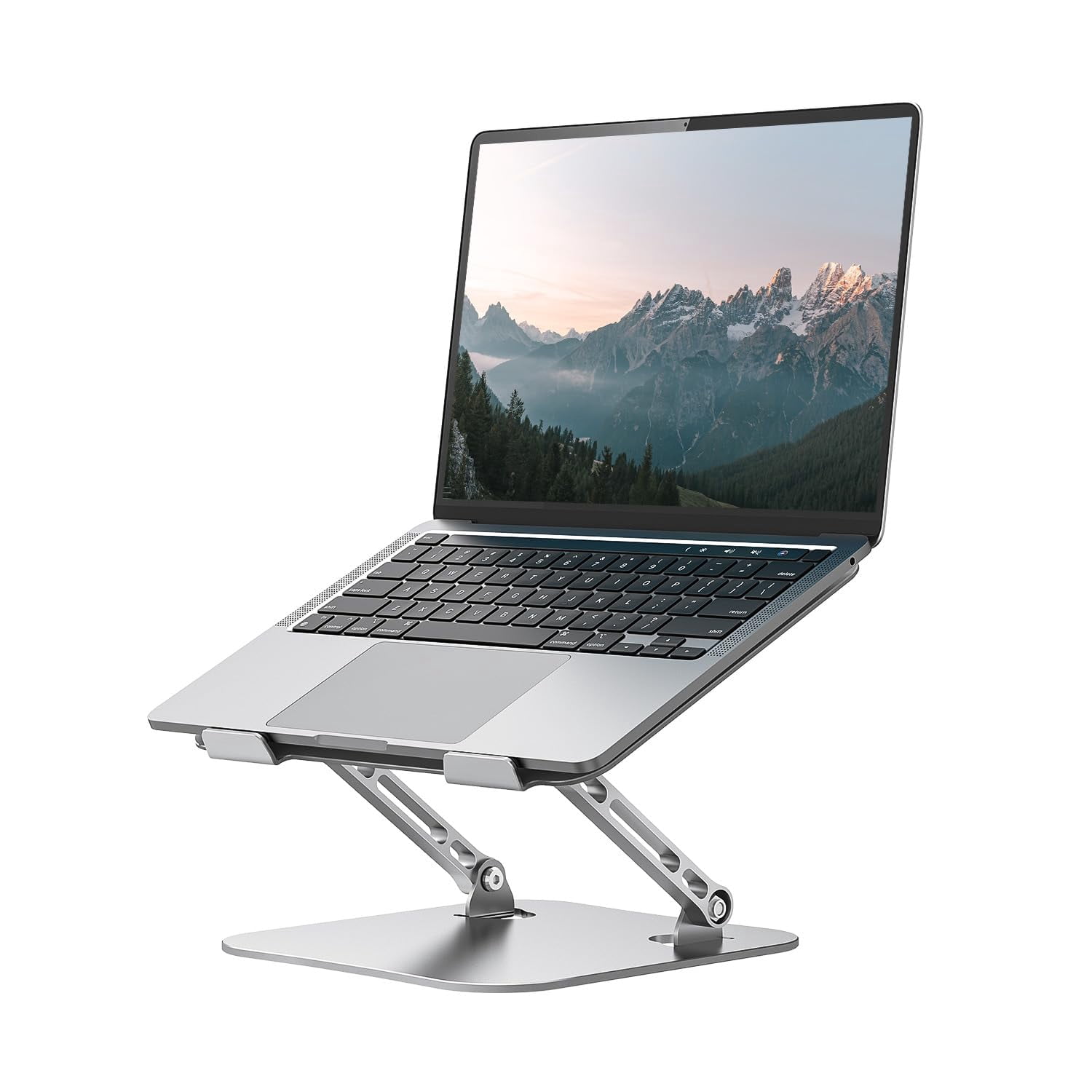 Laptop Stand Adjustable Computer Sturdy Aluminum For Desk Foldable Holder Portable Riser 11-16-inch Notebook Tablet And More